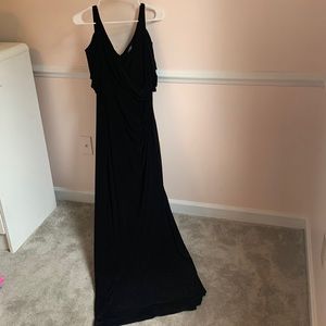 Ralph Lauren black cold shoulder dress